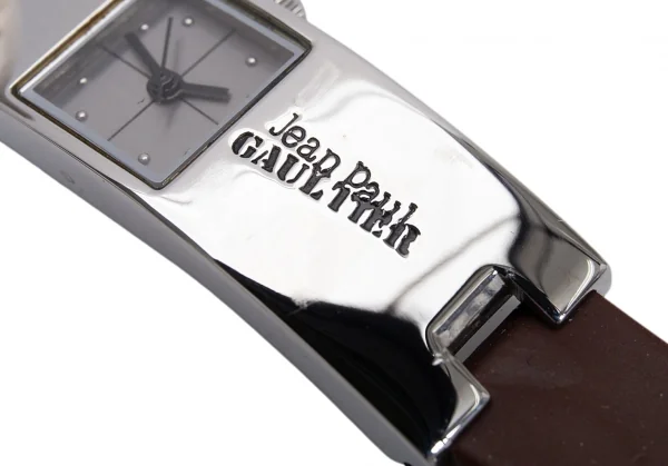 Jean-Paul GAULTIER Cross Cover Watch Brown,Silver (K-127361)