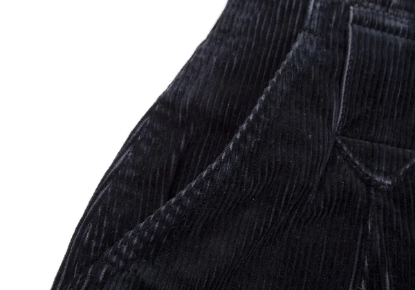 イッセイミヤケISSEY MIYAKE I.S. コットン裾ボタンコーデュロイパンツ