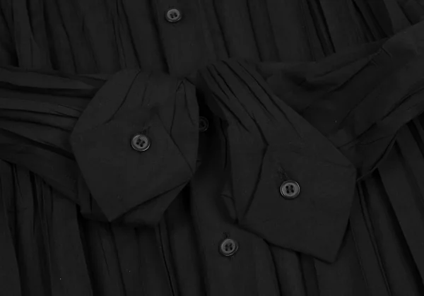 イッセイミヤケ フェットISSEY MIYAKE FETE 2WAYカラープリーツシャツ