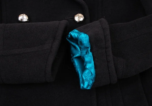 ヴィヴィアンタムVIVIENNE TAM アンゴラウールショート丈Pコート 黒0