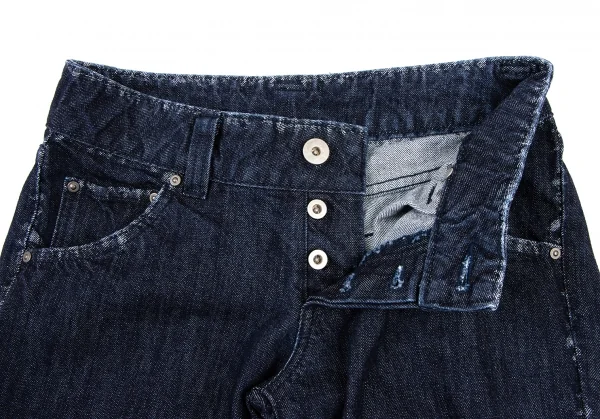 イッセイミヤケメンISSEY MIYAKE MEN 染めトリムフェード織りデニム