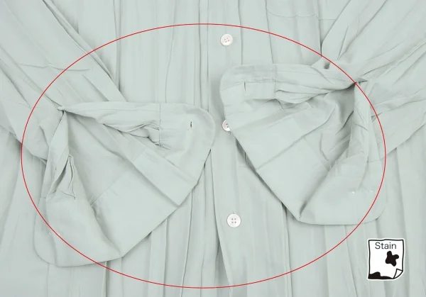 イッセイミヤケメンISSEY MIYAKE MEN シワプリーツ長袖シャツ ライト