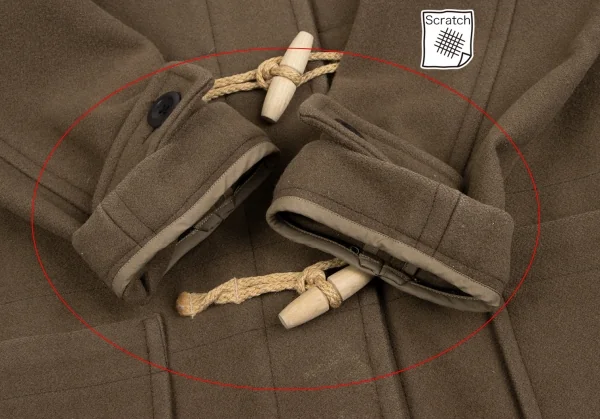 マーガレットハウエルMHL ウールラウンドカラーダッフルコート モカ1