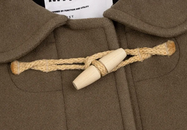 マーガレットハウエルMHL ウールラウンドカラーダッフルコート モカ1