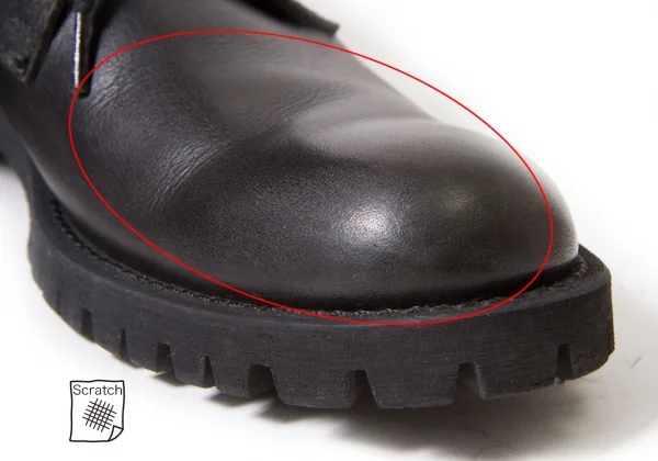 SALE】リミフゥLIMI feu ランダムホールレザーブーツ 黒LL（24.5位