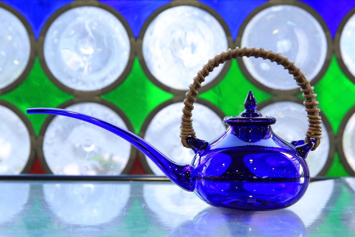 長崎硝子 瑠璃色ちろり 【公式通販】