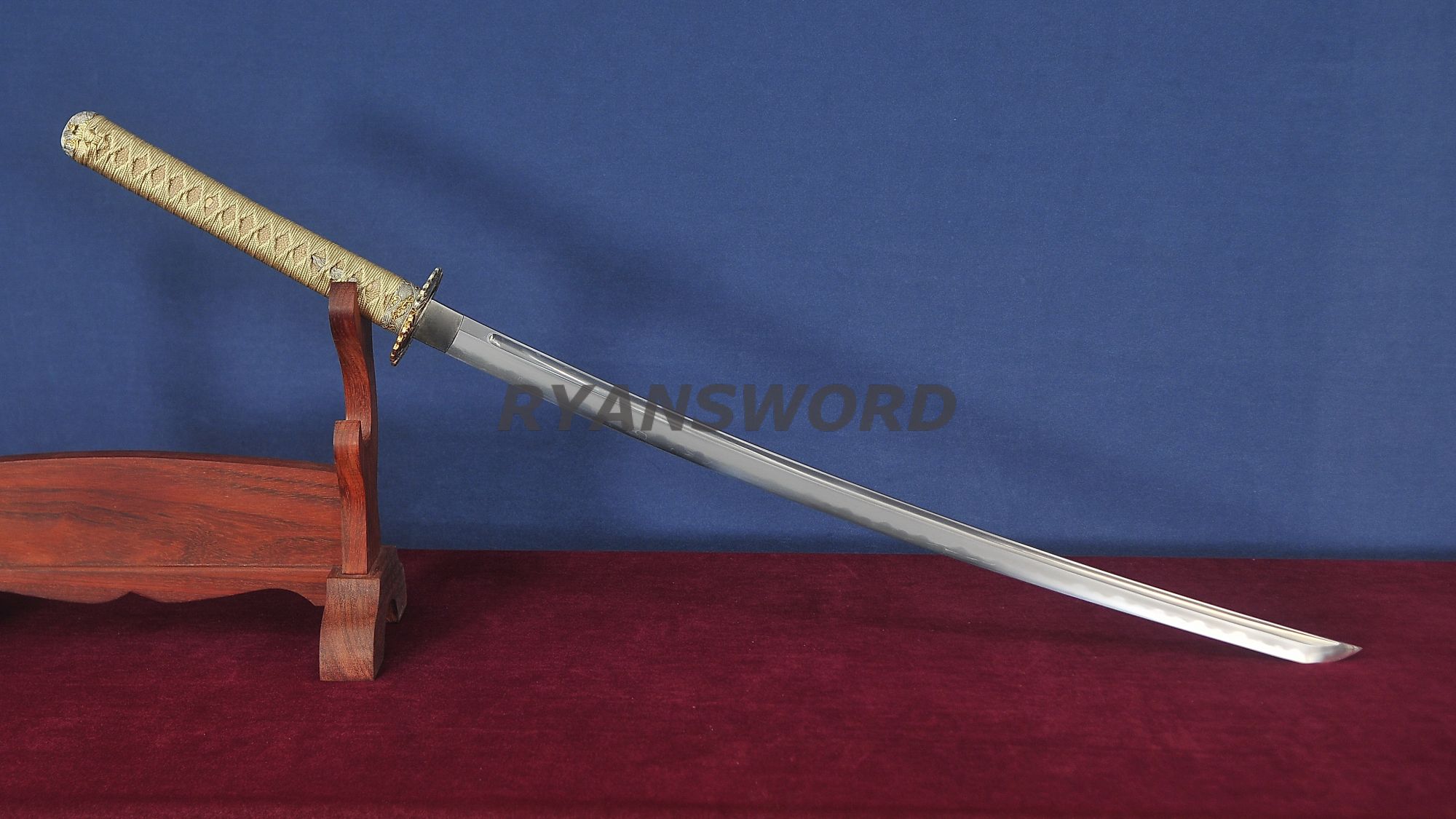 Honsanmai Clay Tempered Katana Hazuya Polish Rayskin Saya