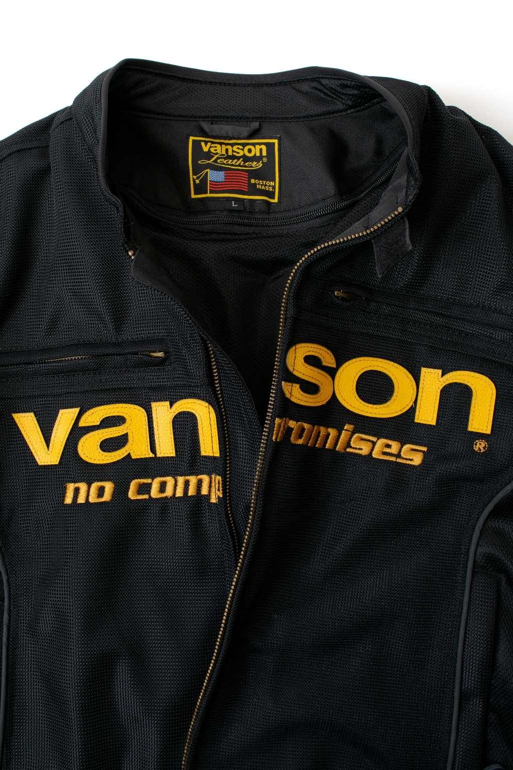 Webike | VANSON バンソン メッシュライダースジャケット(VS22105S