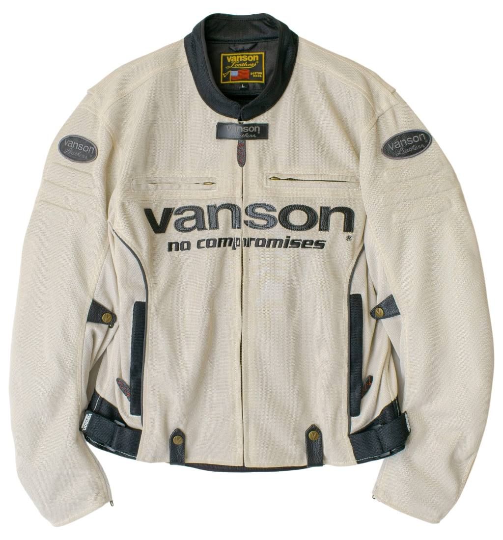 Webike | VANSON バンソン メッシュライダースジャケット(VS22105S