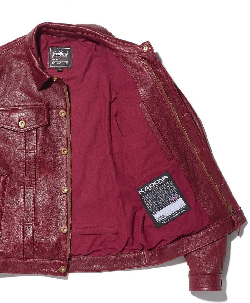 Webike | KADOYA カドヤ DT-LEATHER JAC(DENIM TRUCKER) [K'S LEATHER