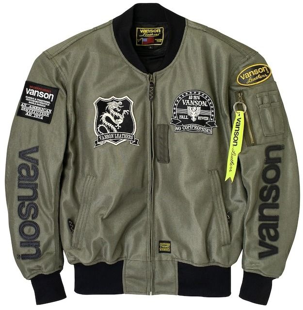 Webike | VANSON バンソン メッシュMA-1ジャケット(VS24101S