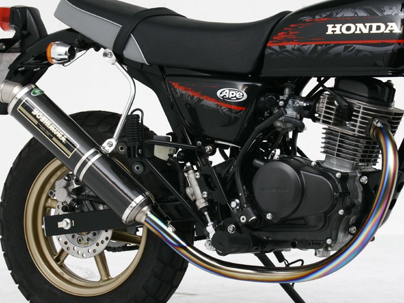 Webike | YOSHIMURA ヨシムラ 手曲チタンサイクロン エイプ100(110-406