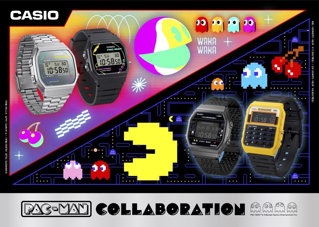 大人のチープカシオ】45周年を迎える「パックマン」とのコラボウォッチ