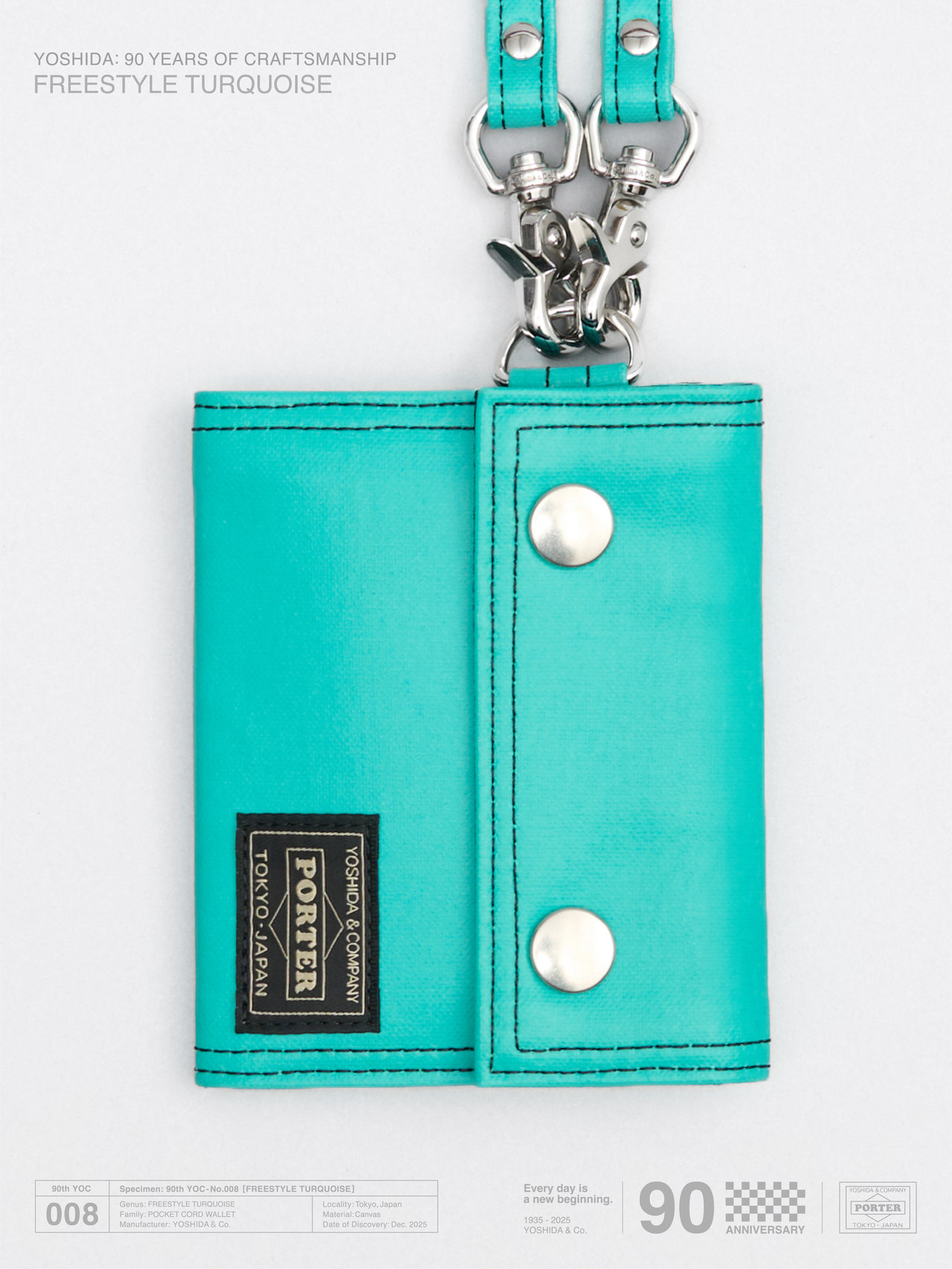 大人のポーター】吉田カバン創業90周年限定カラー「ターコイズ」が発売