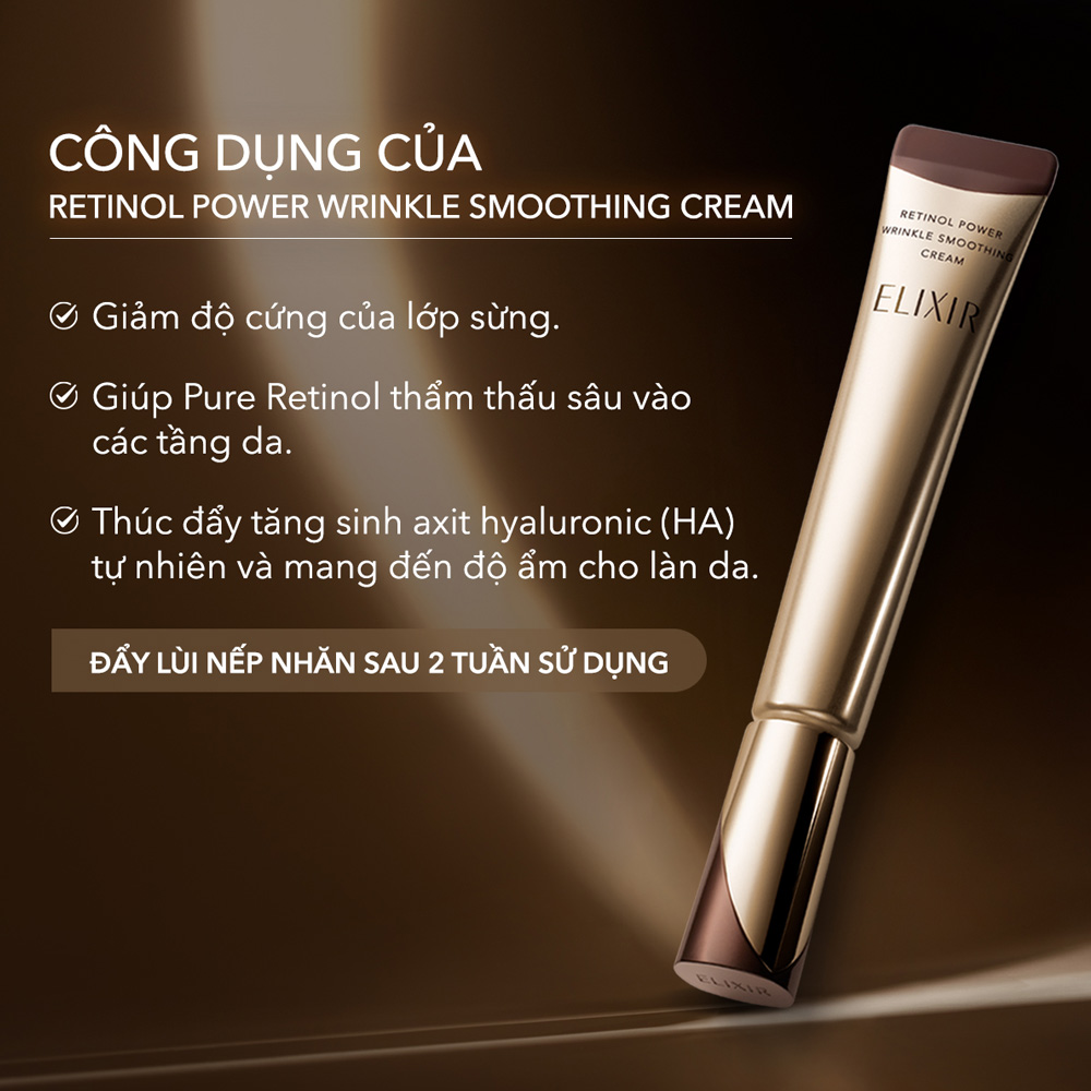 Buy ELIXIR, Retinol Power Wrinkle Smoothing Cream 22g with Special