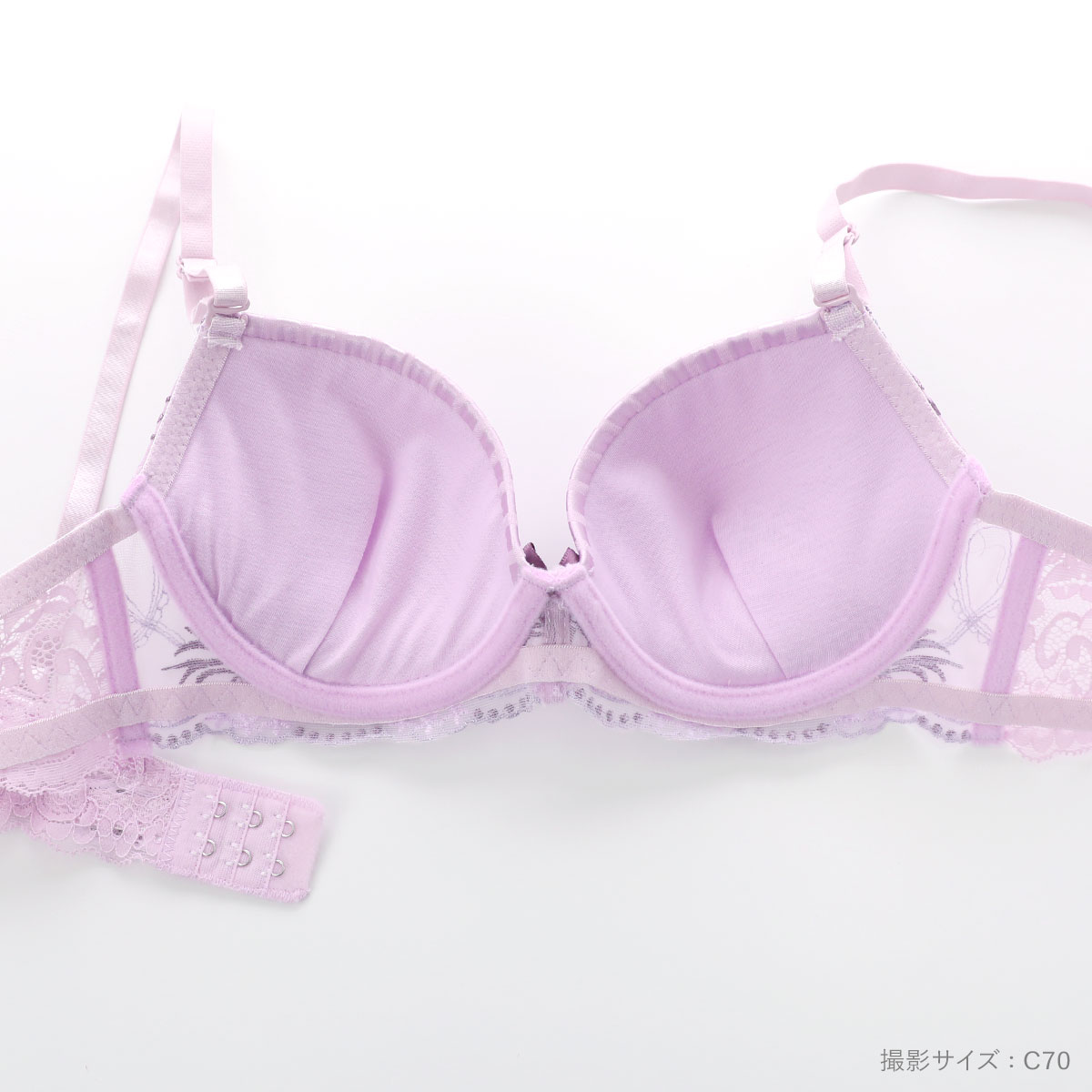 サンエイ ガーリーリボンブーケ ブラセット ABCD 脇肉 はみ肉すっきり