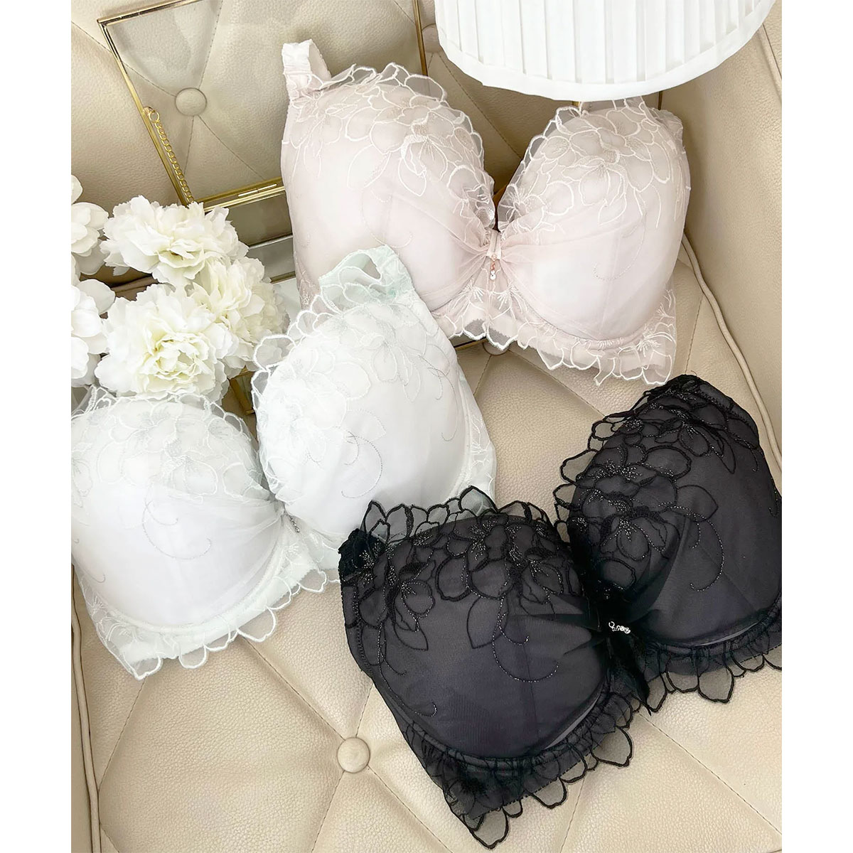 ナルエー ランジェリー コロン ブラジャー GHI グラマー 大きいサイズ