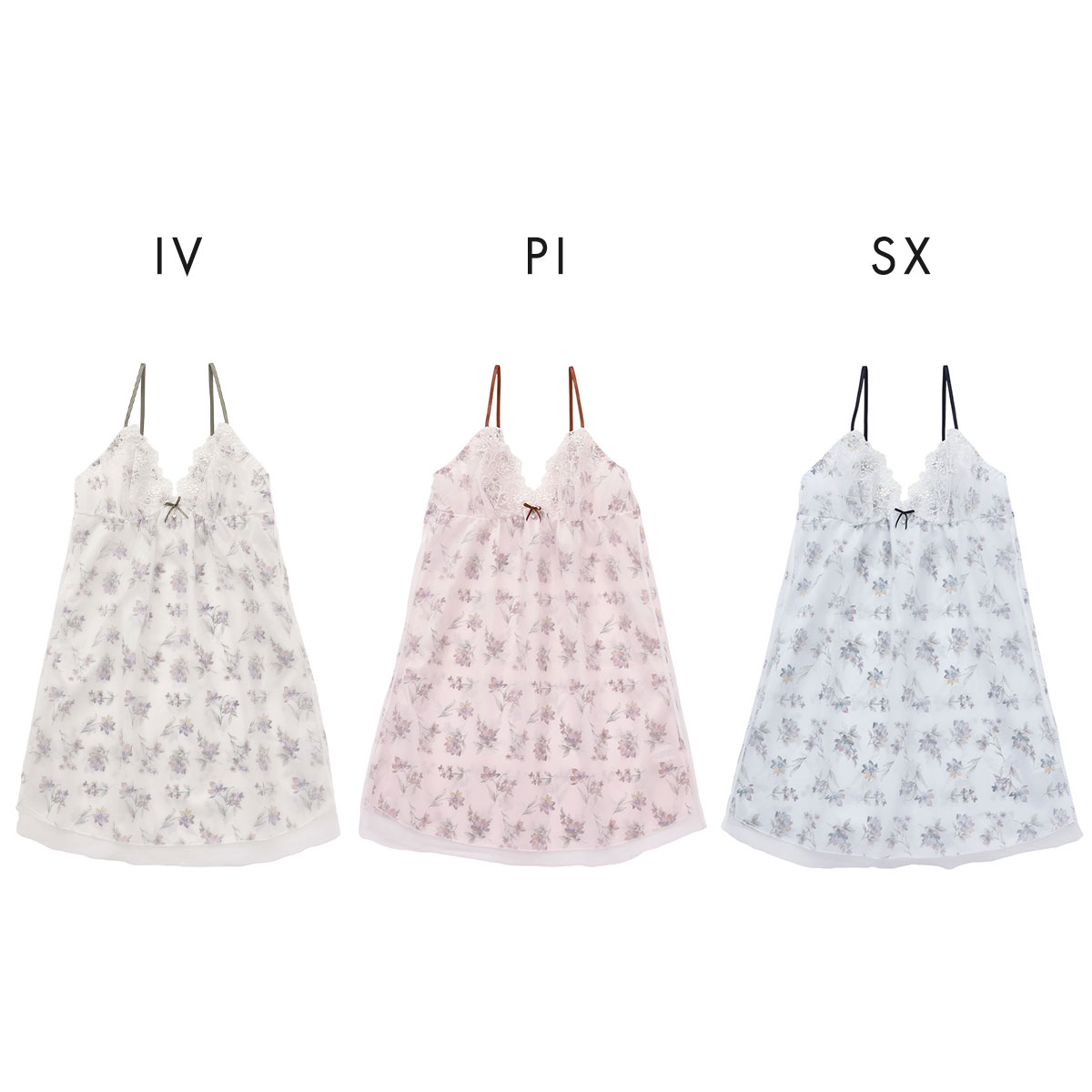 パリーゼ アモーレ スリップ キャミソール ランジェリー 花柄プリント