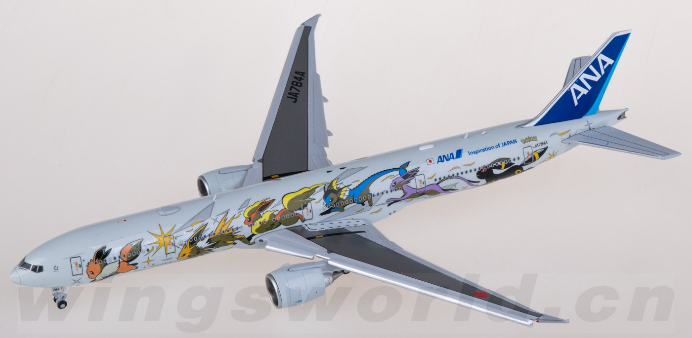 SA4033A ANA 全日空Boeing 777-300ER JA784A 襟翼放下版JC Wings 1:400