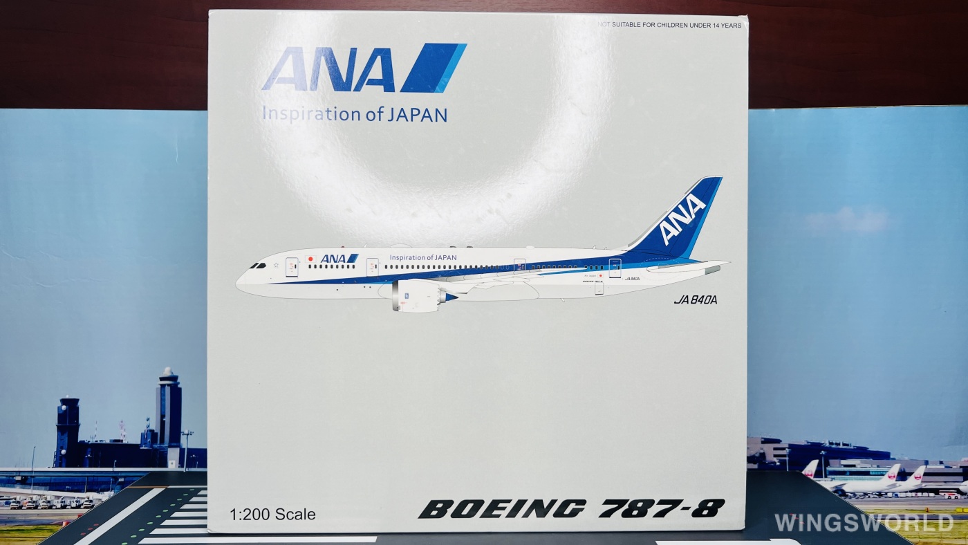 Jfox ANA 全日空 B787-8 JA840A 1/200 新品 ANA B787-8 JA840A 完成品 1/