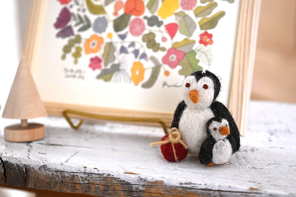 ペンギン親子 (ペンギンオヤコ) - te-nori(てのり)