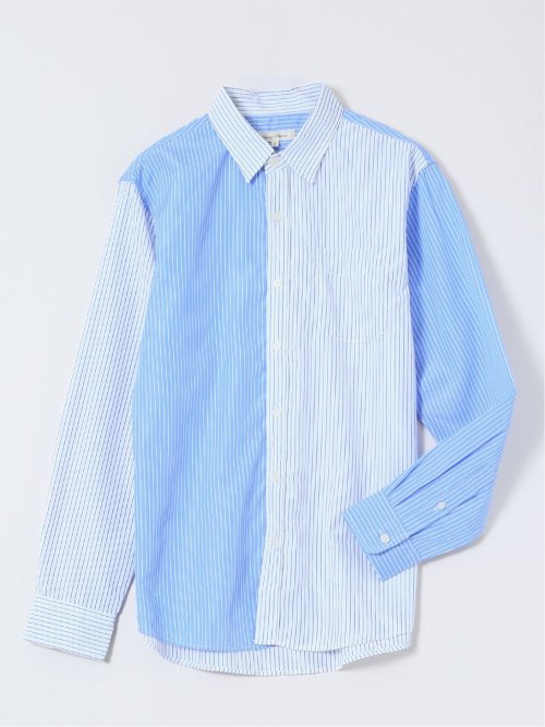 WEB限定】ブロードストライプ レギュラーカラー長袖シャツ(M 73