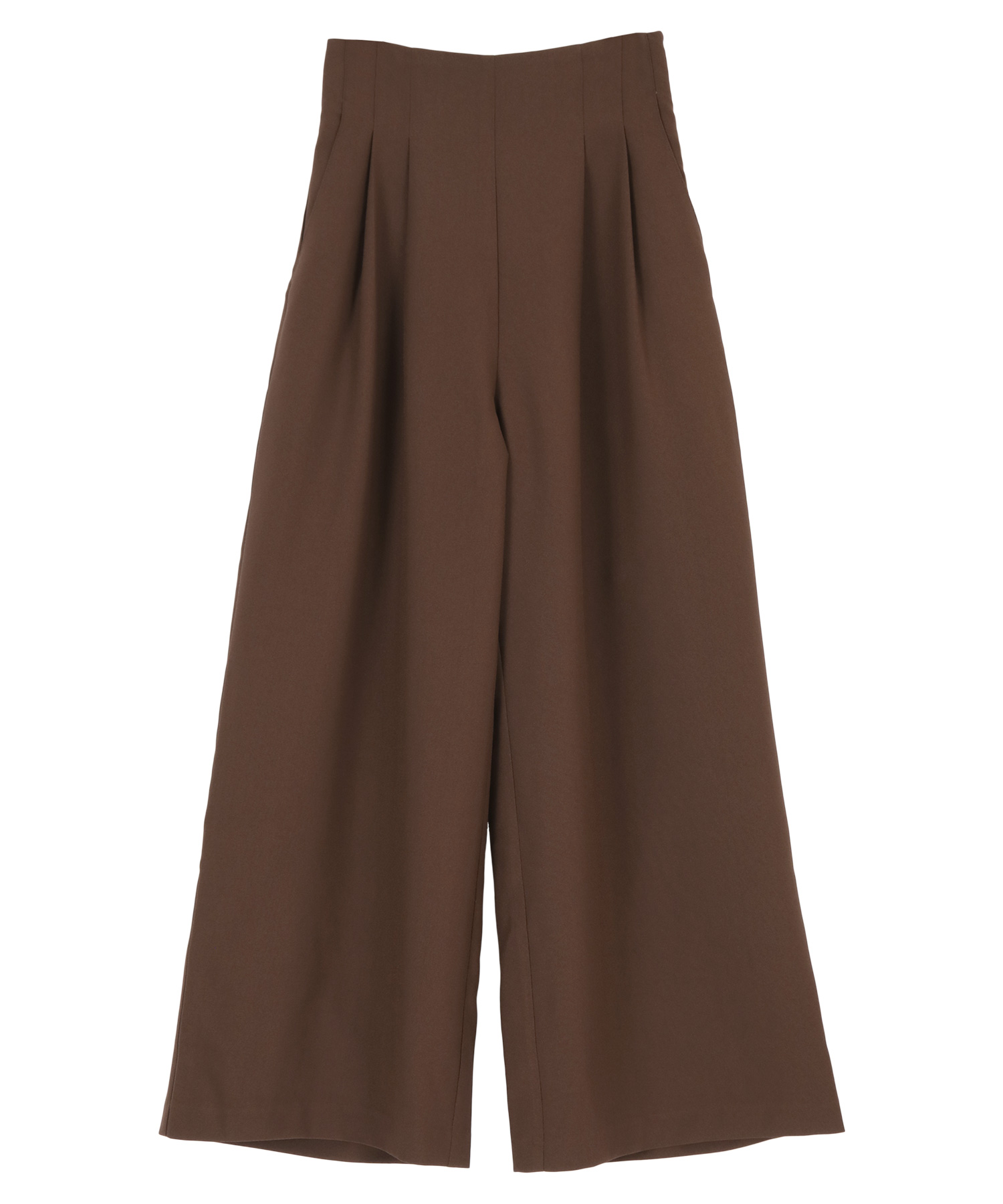 ハイウエストツータックワイドパンツ | titivate