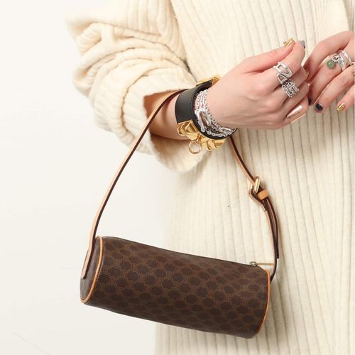 VINTAGE CELINE/セリーヌ】Macadam ミニショルダーバッグ（ショルダー