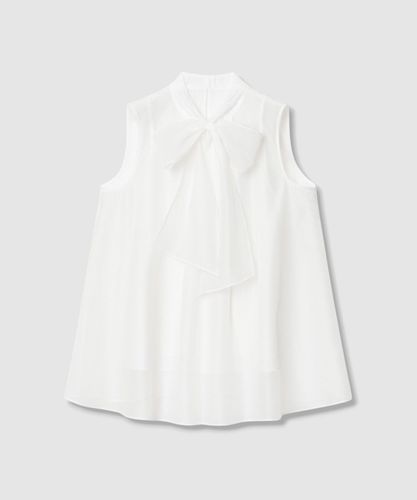 Eternal Line 2025】サテンドット楊柳ボウタイ ブラウス|ANAYI