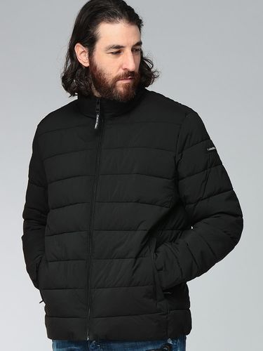 EMPORIO ARMANI (エンポリオアルマーニ) ボックスロゴ フルジップ 中綿