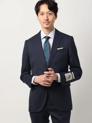 スーツ／ウォッシャブル／ストレッチ／2つボタン／Premium Wool Blend