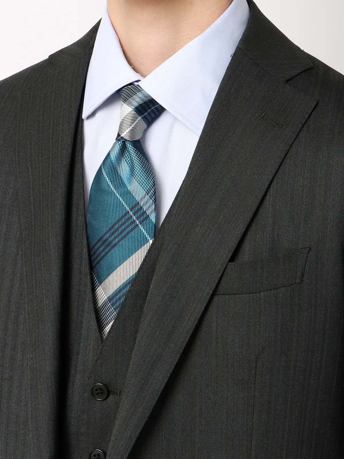 WEB限定／スーツ／スリーピース／2つボタン／ストライプ／CH22 | SUIT