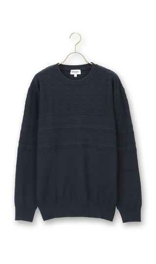 クルーネックセーター (644113-33) | REGAL(黒) | 紳士服・スーツ販売