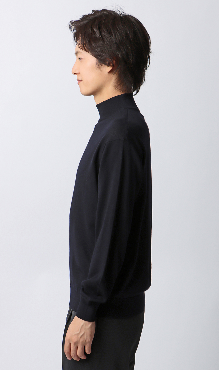 モックネックセーター【毛玉CLEAR】【＃すごセーター】 (ACKN5102-23