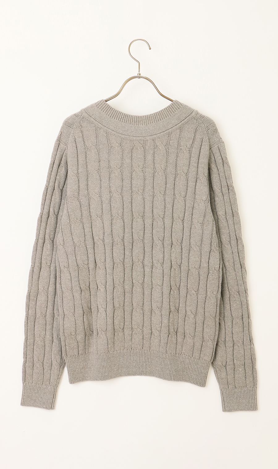 Vネックケーブルニット《MORLES》 (MOKN4102-32) | MORLES | 紳士服