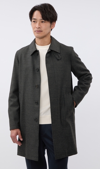 プレミアムステンカラーコート【ウール100%】 (7203R244-37) | Savile