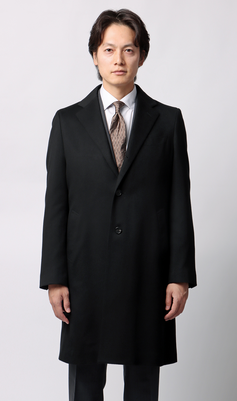 カシミヤチェスターコート【LUIGI COLOMBO】 (7323R254-91) | HILTON