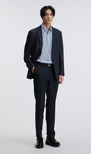 スタイリッシュスラックス【Reflax】【セットアップ着用可】【裾上げ