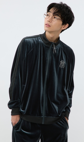 ベロア調トラックジャケット【セットアップ着用可】 (C646DM-N7