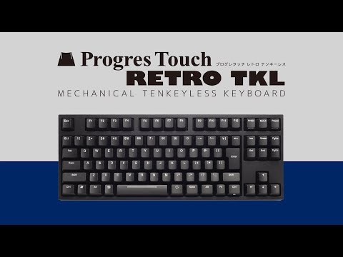 キーボード CHERRY MX 静音赤軸 ProgresTouch RETRO TKL 黒 AS-KBPD91