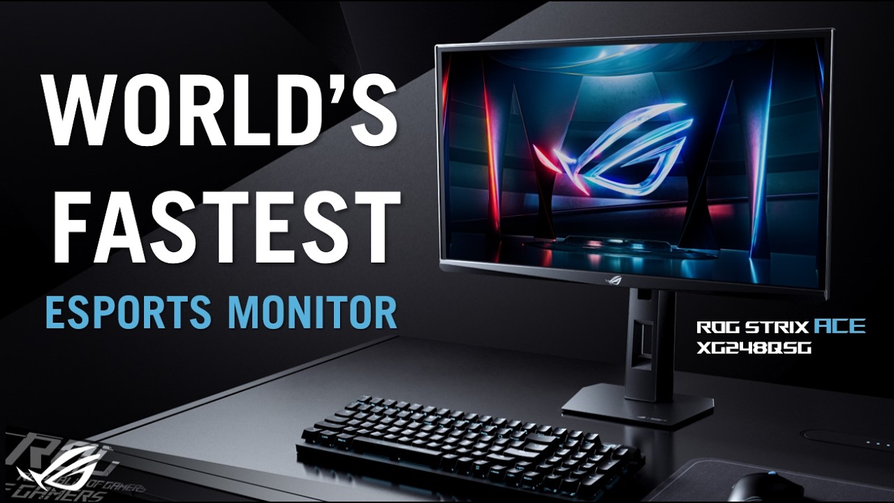 ROG Strix XG248QSG Ace ゲーミングモニターは、610Hzのリフレッシュ