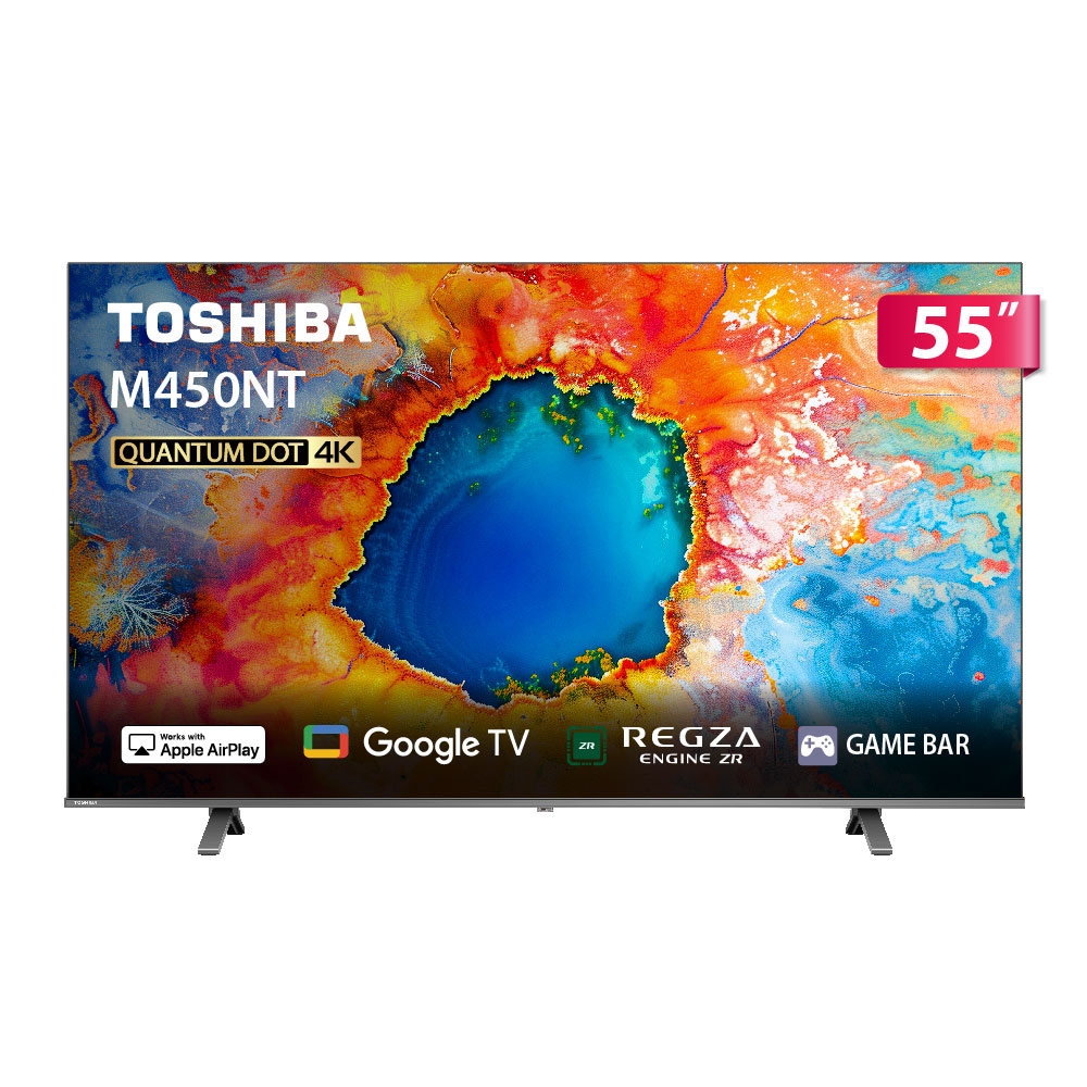 TOSHIBA東芝REGZA 55型4K QLED Google TV液晶顯示器55M450NT | 電視