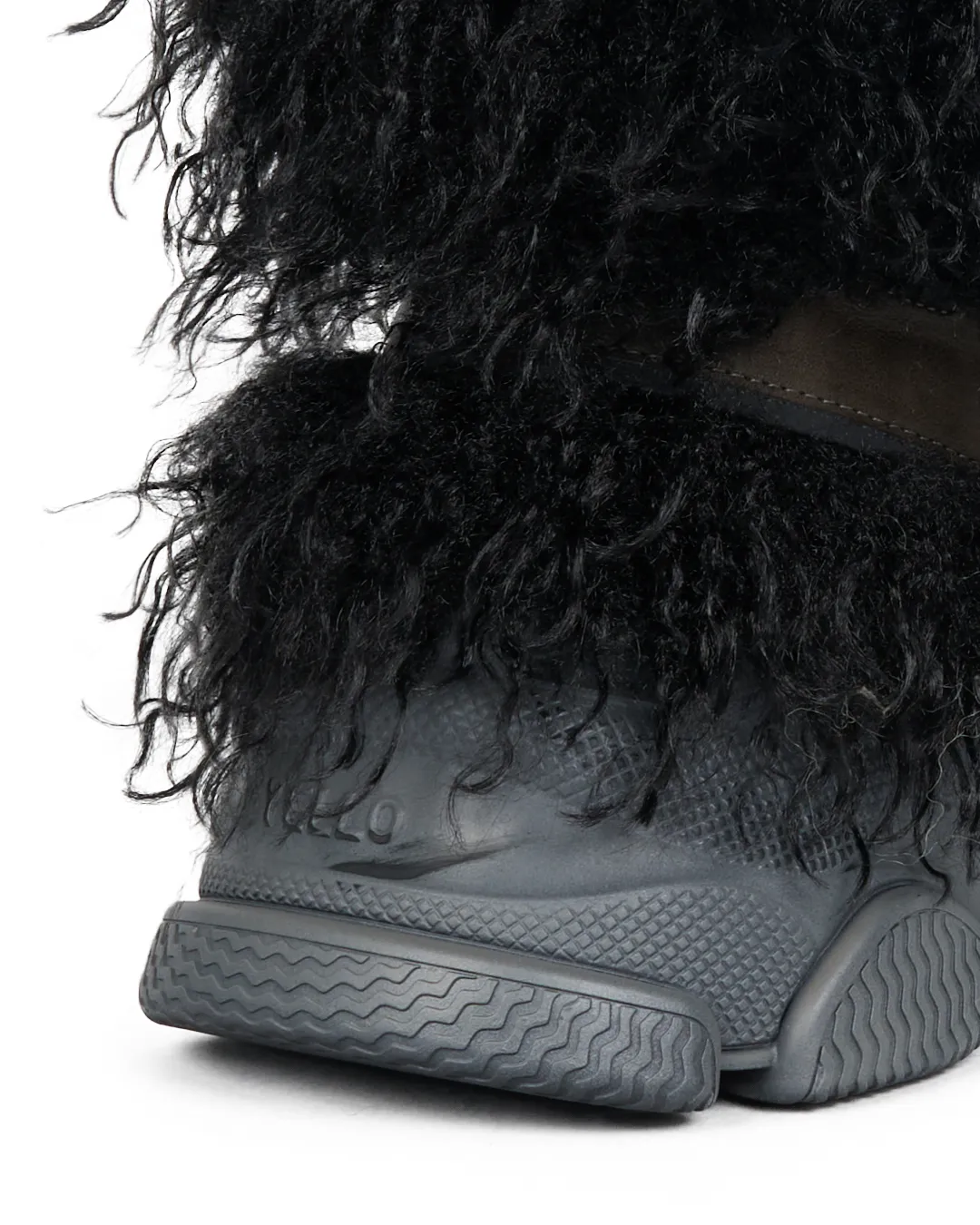 YELLO / CANICHE PLATFORM SHORT BOOTS