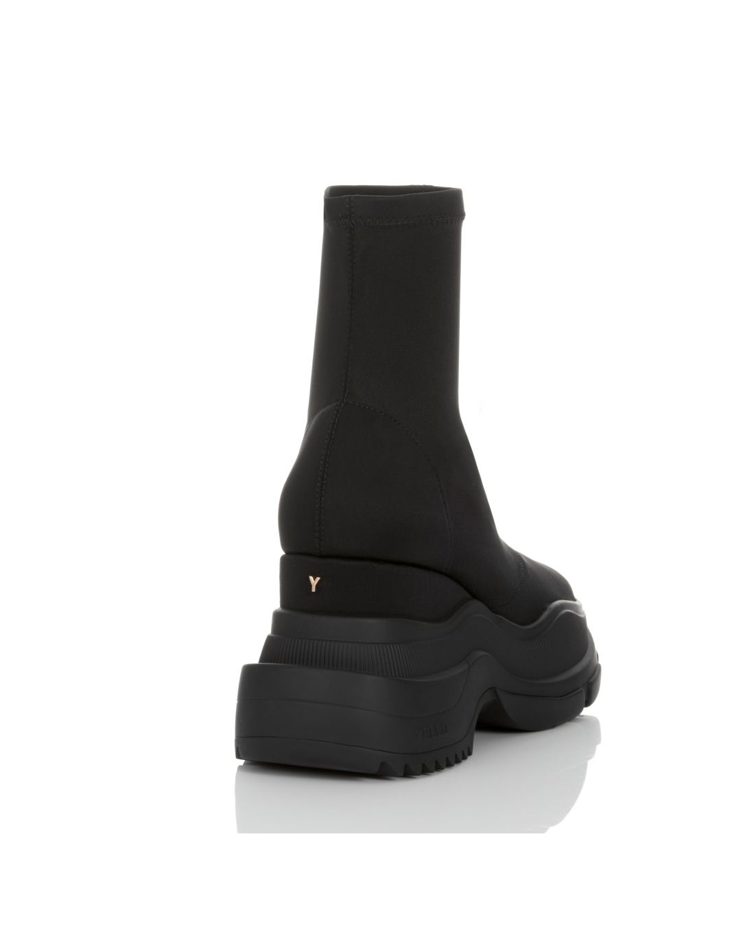 YELLO TOKYO BLACK WEDGE HEEL SHORT BOOTS