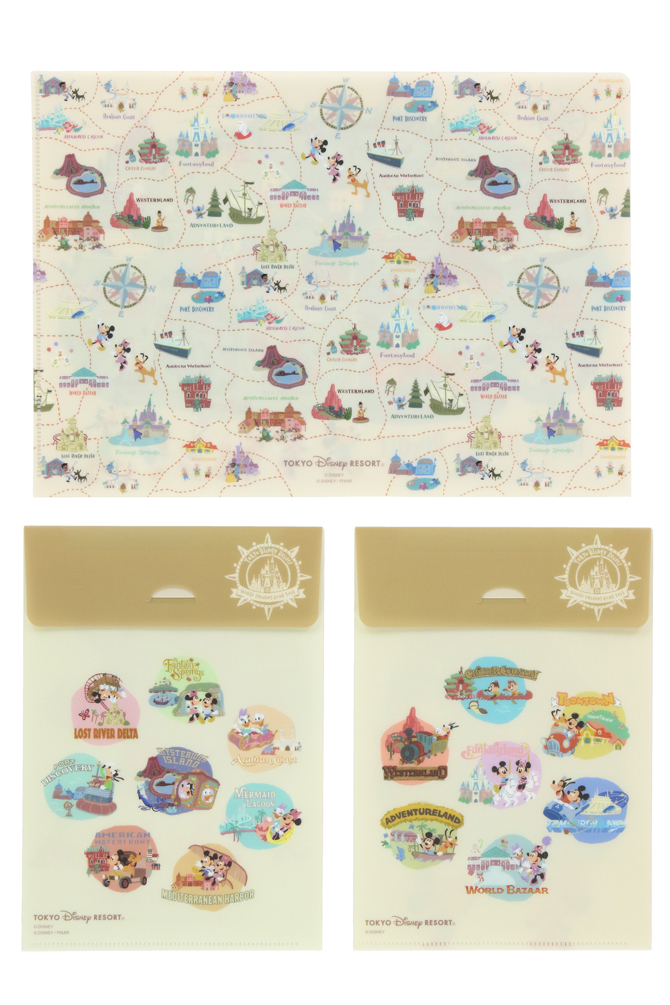 新エリアを含む「パークのマップ」をモチーフにしたグッズが発売