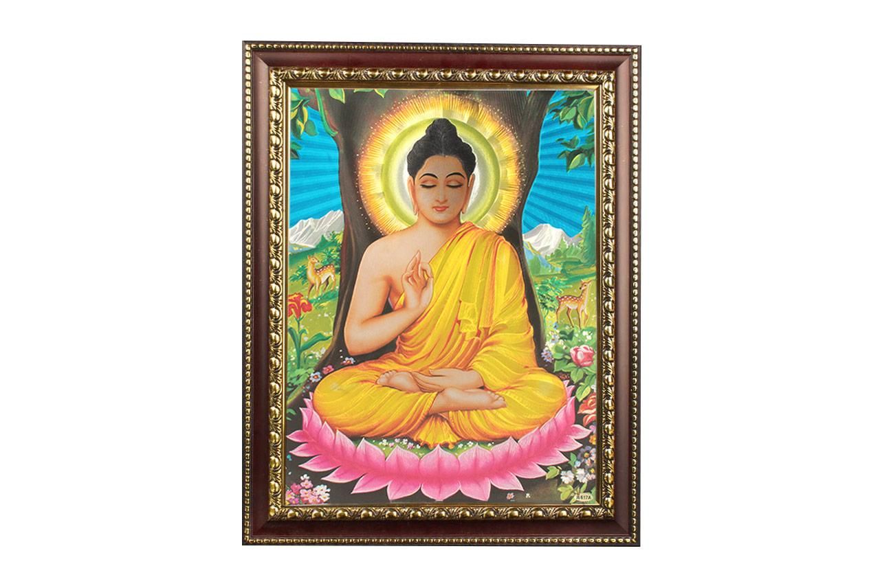 ブッダ・ポスターフレーム（カラフル）（受注製作） - スピリチュアル