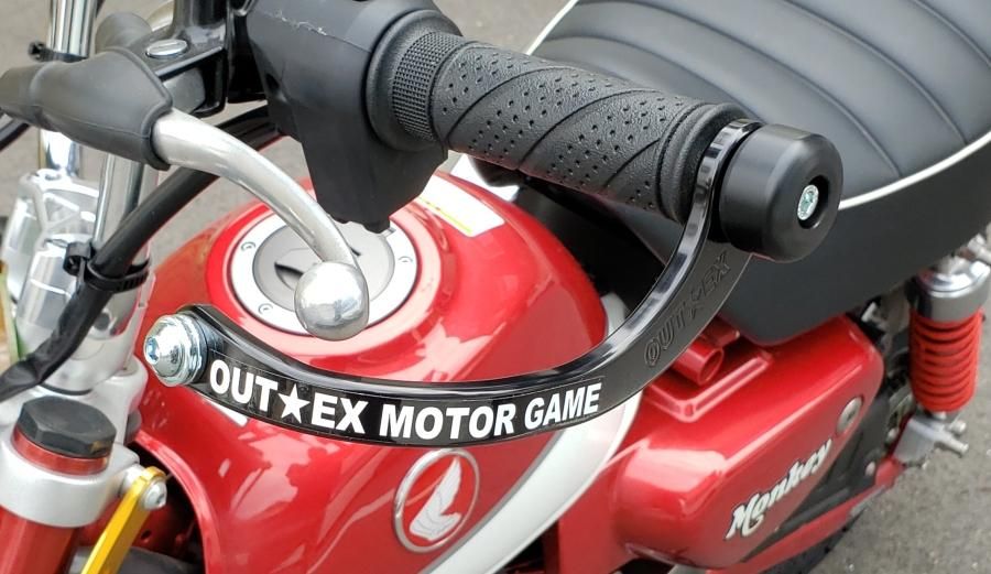 モンキー125/グロム ステムスタビライザー（ブラック） + 振動吸収