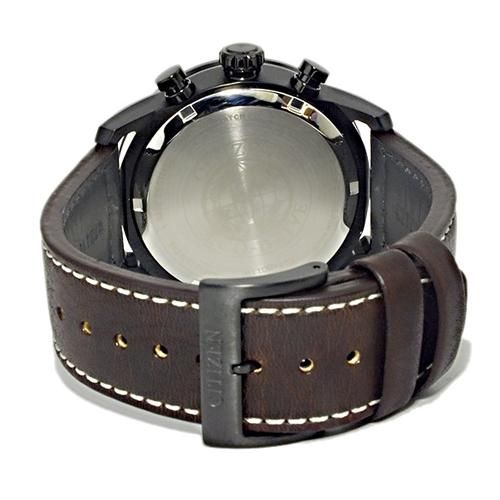 シチズン 逆輸入 エコドライブ CA4215-04W ベージュダイアル×ブラウン