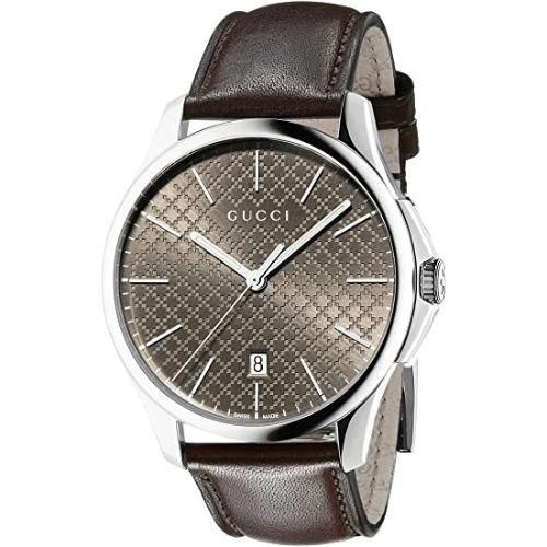 グッチ 時計 メンズ G-タイムレス YA126318 ブラウン×ブラウンレザー