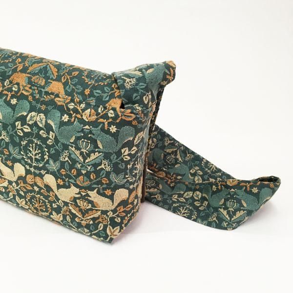 ショルダーバッグ（小） 刺繍生地 リスノモリ - 点と線模様製作所